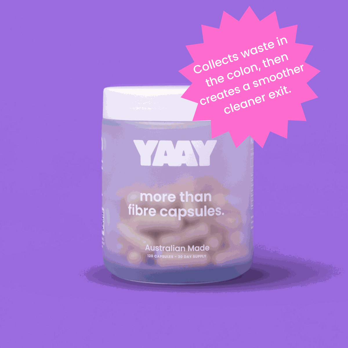 YAAY: Australian Made Fibre Supplement for Cleaner Results